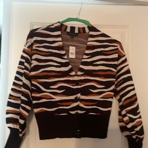 NWT Ann Taylor printed cardigan